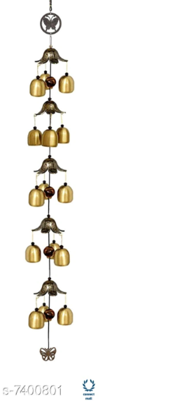 BLACK HORSE Metal Wind Chimes Bells for Feng Shui - Free Size, Metal, Feng shui, Pack of1